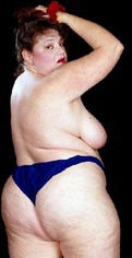 Plump nude woman