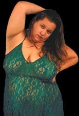 Plump nude woman